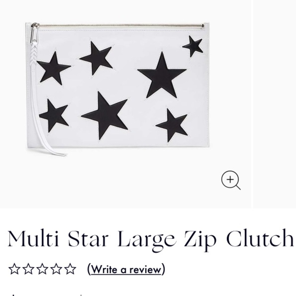 Multi Star large zip clutch by Rebecca Minkoff